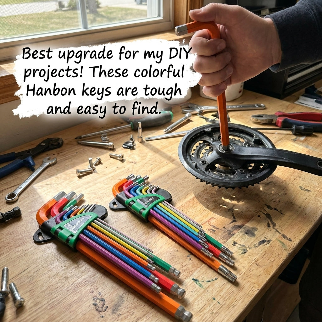 9 PCS COLORS EXTRA LONG TORX KEY SET T10-T50  HANBON®