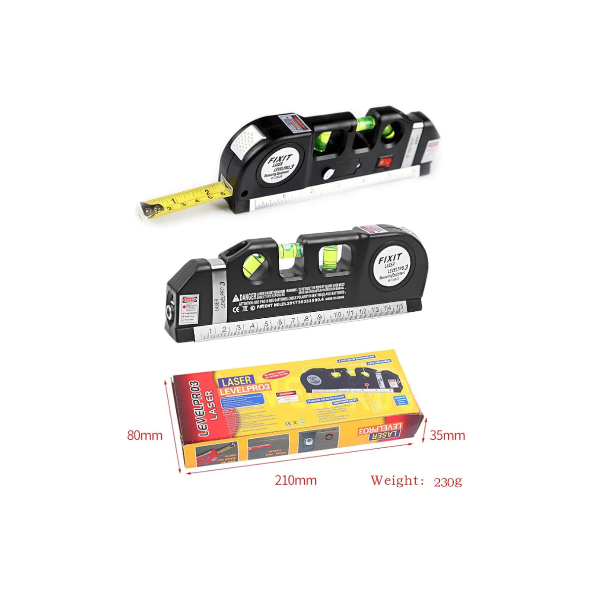 LESER LEVEL , MEASURING TAPE